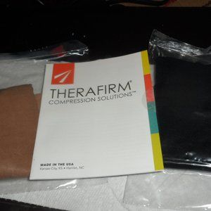 2 pr sz small compression knee highs natural and black in color